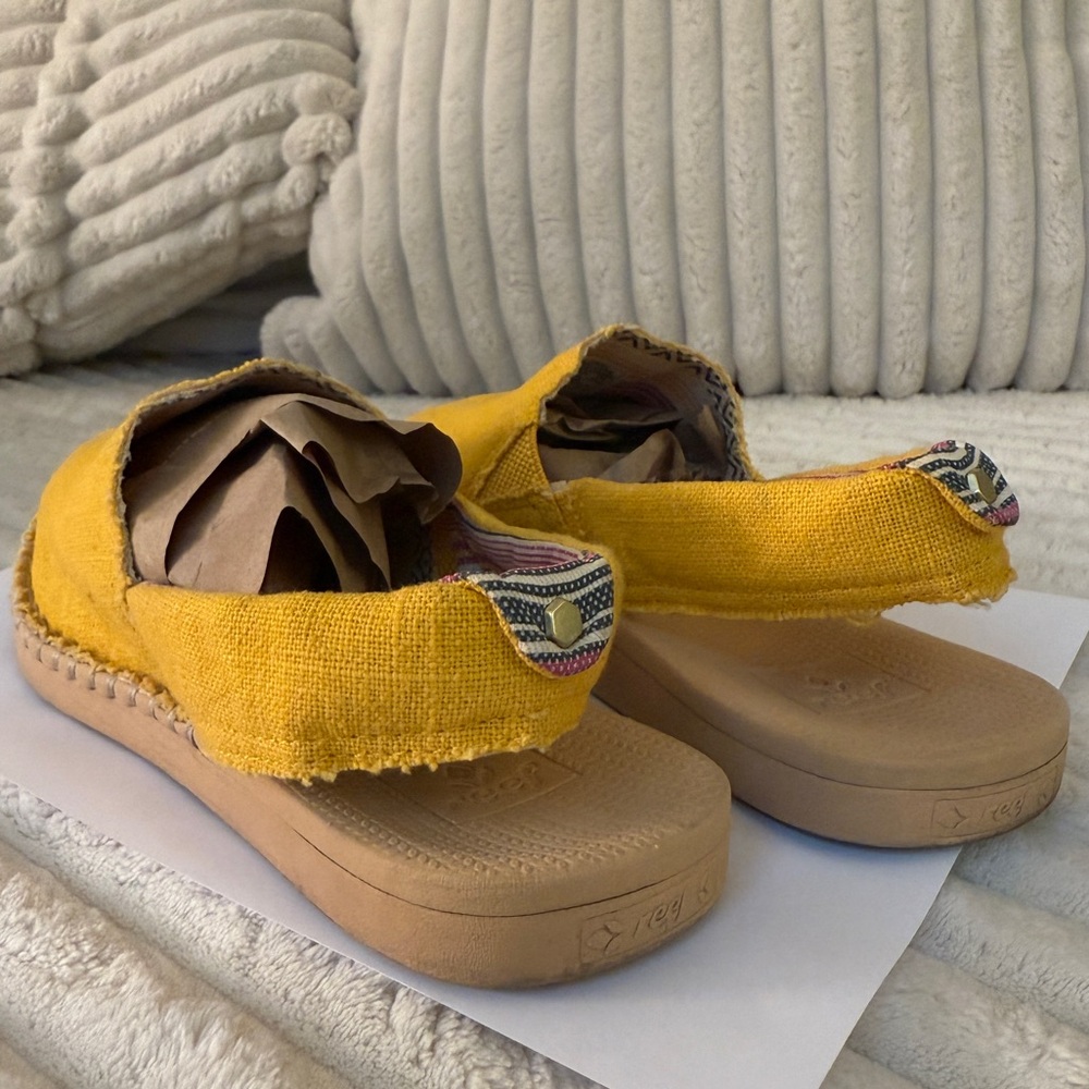 REEF ESCAPE SLING SANDLE SHOE - YELLOW SIZE 7.5 - Picture 4 of 8